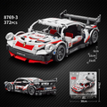 1:20 Scale Pull-Back Racing Car Building Block Kit – Supercar Micro Build Race Set