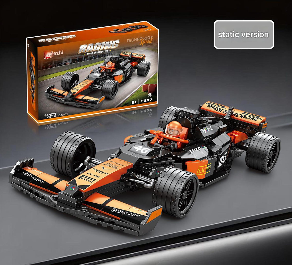 Formula Racing Car Building Kit – Mini Open-Wheel Race Car Display Collection