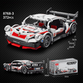 1:20 Scale Super Racing Sports Car Building Block Kit – Pull-Back Supercar Micro Build