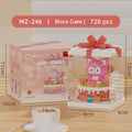 Cute Animal Theme Birthday Cake Building Block Set