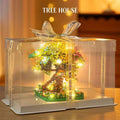 Rainbow Tree House Building Block Kit – Colourful Nature Micro Build Display Set