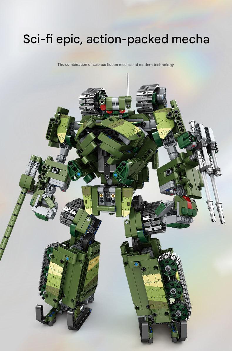 Battle Mech Building Kit – Military Transforming Robot Display
