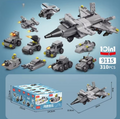 10-in-1 Emergency Vehicles Building Block Kit – Fire Truck Police Car & More