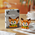 Mini Cartoon Animal Head Building Block Set