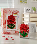 3D Flower Shadow Frame Building Block Kit – Floral Display Art Wall Set