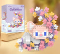 Cute Animal Floral Wreath Building Block Set