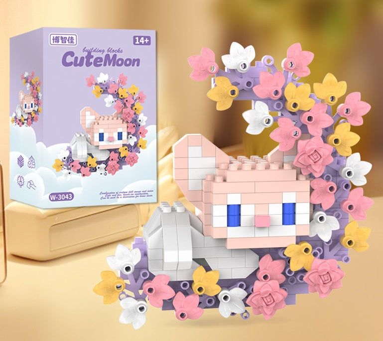 Animal Floral Wreath Building Kit – Moonlit Cute Micro Build