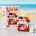 Mini Food Truck & Vending Cart Building Block Kit – Street Food Scene Micro Build