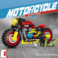 Mini Racing Motorcycle Micro Building Block Set