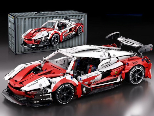 1:14 Scale Supercar Building Block Kit – High-Detail Sports Car Display Set