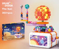 Rotating Solar System Gear Light Building Block Set