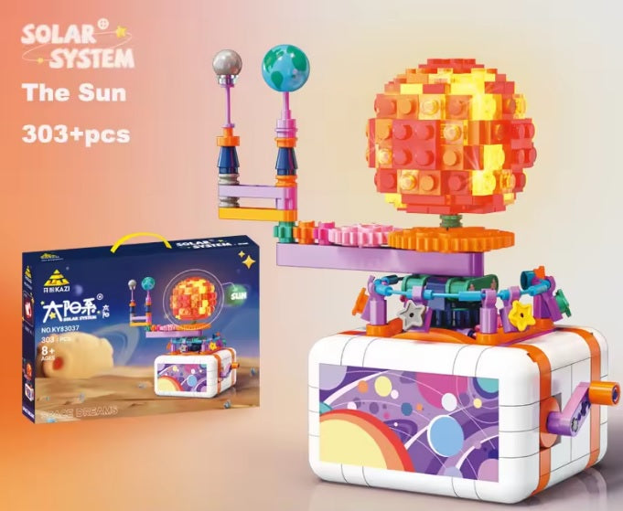 Solar System Building Kit – Rotating Planet Light Display