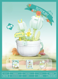 Mini Potted Flower Garden Building Block Set