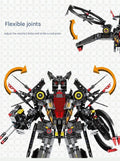 Black Lightning Twin Wing Mecha Transforming Building Block Set