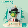 Mini Pixel Art Easel Building Block Kit – Famous Painting Micro Build with Wooden Frame