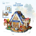 Miniature Forest Tree House Building Block Kit – Cozy Countryside Cottage Set