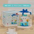 Cute Animal Theme Birthday Cake Building Block Set