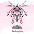 Sakura Freedom Mecha Robot Building Block Kit – Anime-Inspired Combat Robot Display Set