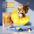 Cute Zodiac Animal Moon Display Micro Building Block Set