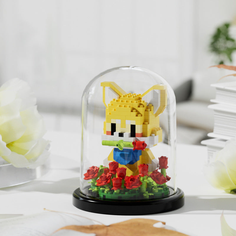 Animal Glass Dome Building Kit – Miniature Display Set | 400+ Pcs