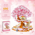 Cherry Blossom Tree House Building Block Kit – Four Seasons Sakura Micro Build