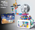 Rotating Solar System Gear Light Building Block Set