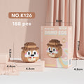Cartoon Character Head Building Block Set