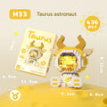 Mini LED Zodiac Astronaut Building Block Set