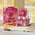 Cute Cartoon Mini Shop Building Block Kit – Candy Café Street Scene Set for Kids