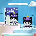 Cute Zoo Animal Micro Building Block Set