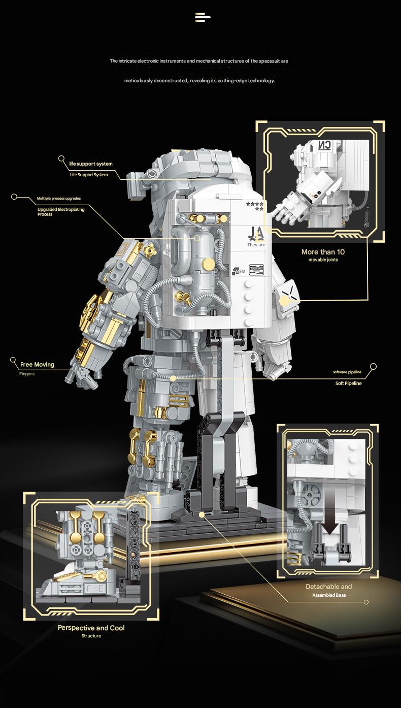 Collector Astronaut Building Kit – Large Scale Space Figure Display