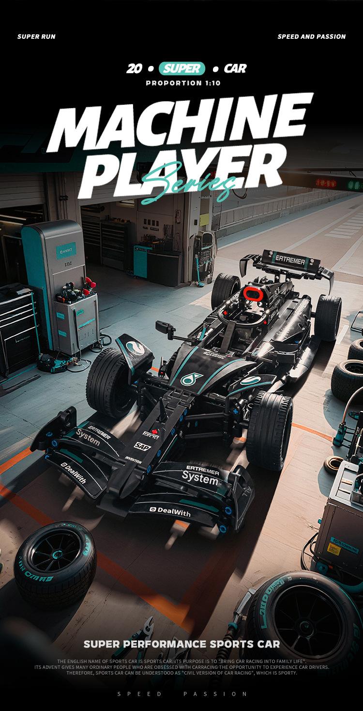 Formula Racing Car Building Kit – High Detail Race Car Display