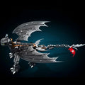 Night Shadow Dragon Building Block Kit – 1,026-Piece Dark Fantasy Display Set