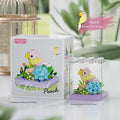 Mini Parrot Diorama Building Block Kit – Tropical Bird Micro Build Display Set