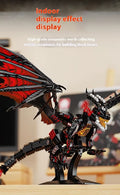 Fire Dragon Nesario Building Block Kit – Large-Scale Flame Dragon Display Set