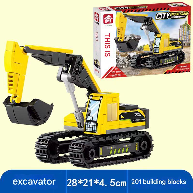 Construction Vehicle Building Kit – City Engineering Truck Set