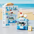 Mini Food Truck & Vending Cart Building Block Kit – Street Food Scene Micro Build