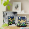 Fantasy Castle Mini Display Building Block Kit – Fairy Tale Ice Palace Micro Build Set