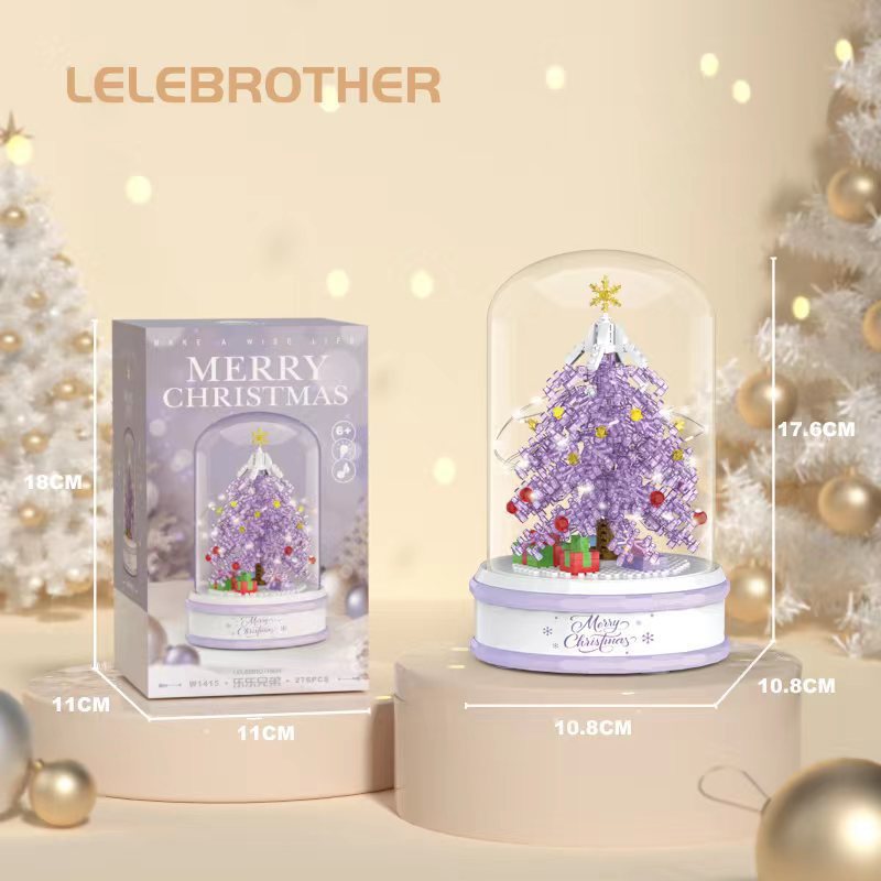 Christmas Tree Music Box Building Kit – LED Light Up Holiday Display