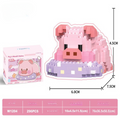 Cute Panda Pig Building Block Set