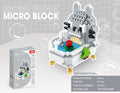 Cute Cartoon Bath Tub Micro Building Block