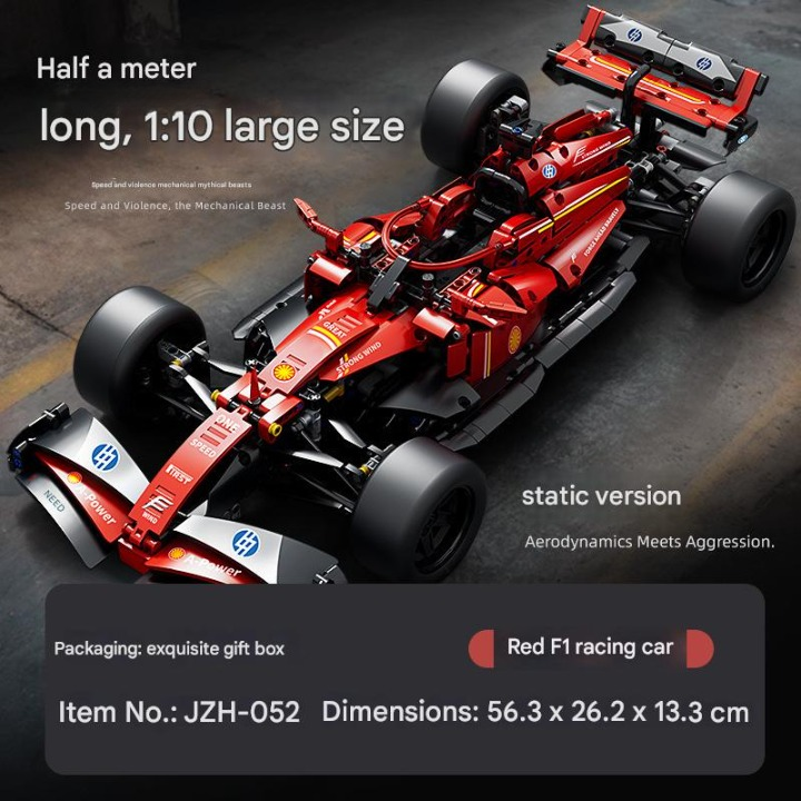 Formula Racing Car Building Kit – 1:10 Scale Large Display Model