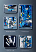 Astronaut & Space Rocket Building Block Kit – 1,000+ Piece Aerospace Display Set