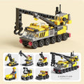6 in 1 Vehicle Transforming Building Block Set