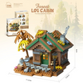 Miniature Forest Tree House Building Block Kit – Cozy Countryside Cottage Set