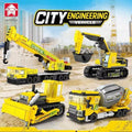 City Engineering Construction Vehicle Building Block Set