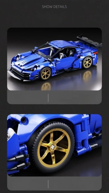 Super Racing Car Building Kit – 1:14 Scale Sports Car Display