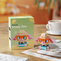 Mini Cartoon Animal Head Building Block Set