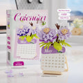 Floral Mini Calendar Micro Building Block Set