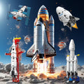 Mini Space Rocket & Spaceship Building Block Kit – Aerospace Micro Build Collection